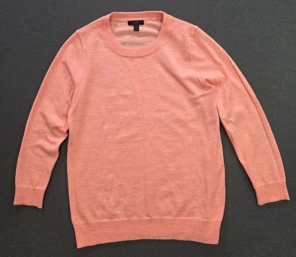 J.Crew 100% Merino Wool Pullover Crewneck Sweater Women's Size M A010885